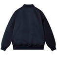 thumbnail image 2 of Men's Bomber Jacket Classics Stand Collar Lightweight Casual Fashion Outwear Jacket  Navy Blue Size M, 2 of 6