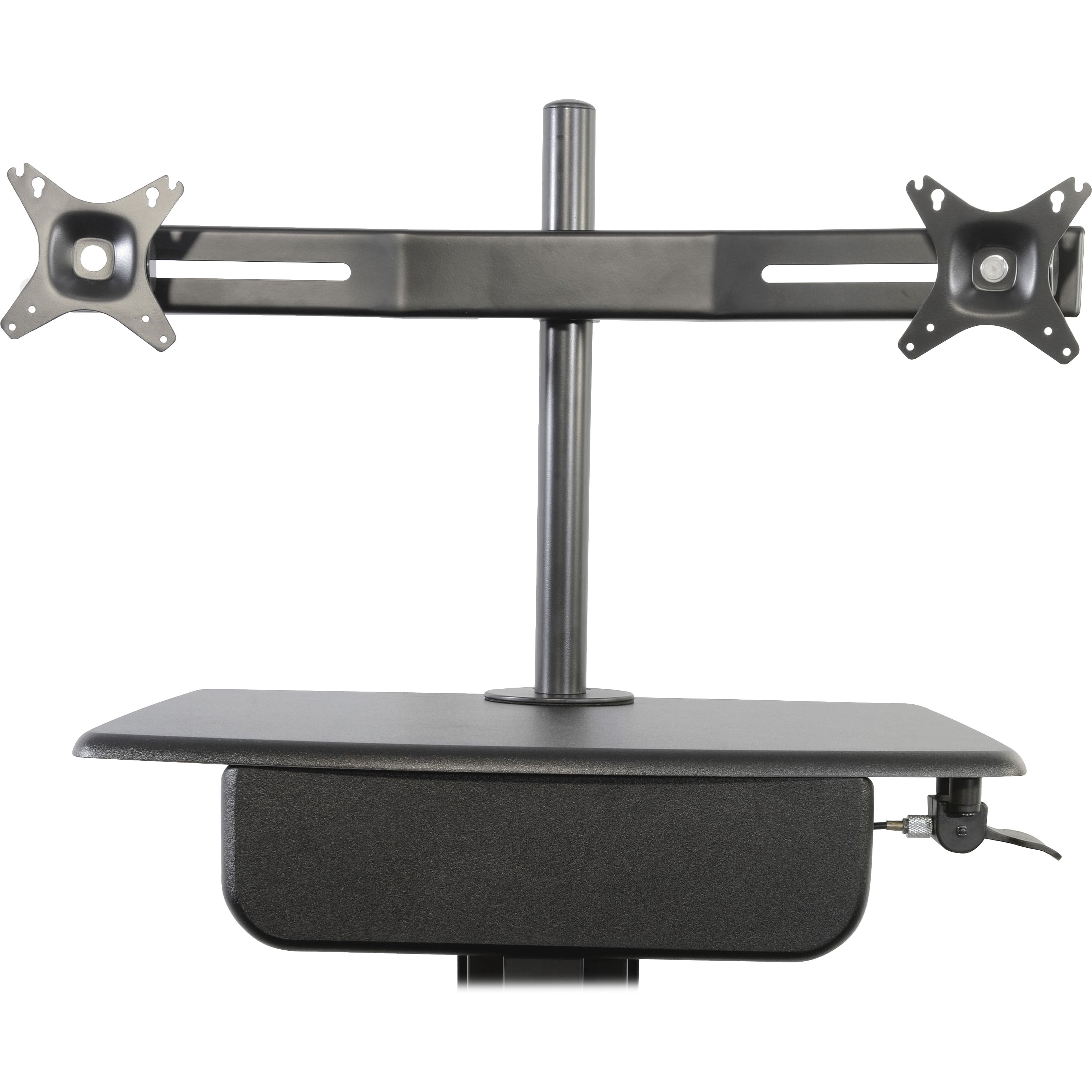 Kantek, KTKSTS802, Desk Workstation Dual Monitor Arm, 1 Each, Black