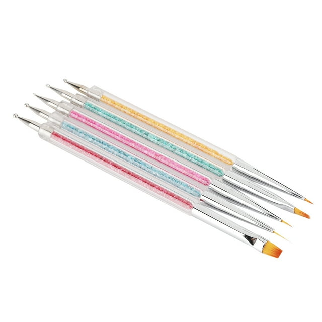 Nail Art Pen, 5 piezas Nail Art Brush Herramienta de manicura Pluma de dibujo de uñas Funcionalidad inteligente