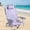 purple, variant on HONEY HOME Aluminum Beach Chair, 5 Positions Adjustable Folding Chair with Headrest, Cup Holder, Back Cooler Bag, Load Capacity 265 lbs