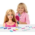thumbnail image 5 of (2 pack) Barbie Doll Styling Head, Blond Hair with 20 Colorful Accessories, Doll Head for Hair Styling, 5 of 8