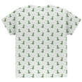 thumbnail image 2 of Christmas Tree Rex T-Rex Dinosaur Pattern All Over Youth T Shirt Multi YLG, 2 of 2