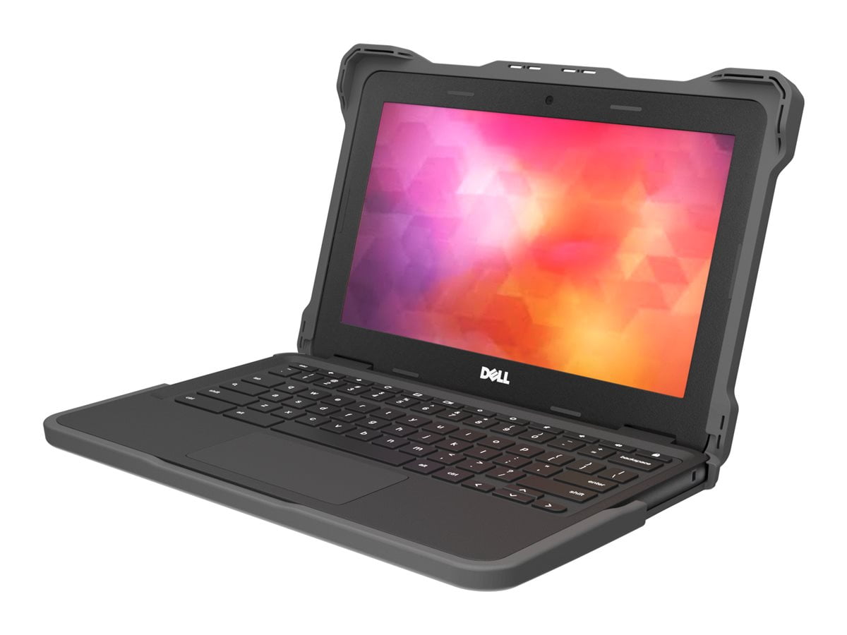 MAXCases Extreme Shell-F Slide Case for Dell 3100/3110 Chromebook Clamshell [Gray/Clear] (dl-esf-3110-gry)