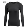 thumbnail image 4 of Guardurnaity Camiseta con cuello redondo, ropa interior térmica básica, camisetas cálidas de manga larga, camiseta transpirable, ropa térmica Prendas para la parte del cuerpo Negro XXL, 4 of 6