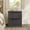 Black, variant on SICOTAS Modern Fluted 2 Drawer Nightstands Set of 2, Small Wooden Bedside Tables with Drawers & Black Handles, End Table for Bedroom, Living Room in Light Grey