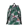 thumbnail image 2 of Naloa Tropical Leaves Canvas Backpack for Men Women Rucksack Casual Travel Daypack College Tote Satchel Bookbag for Teens-Medium, 2 of 7
