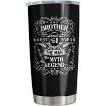 Gifts for Brother, Best Brother Gifts from Sister/Brother, Birthday Gifts for Brother, Birthday/Graduation Gift for Brothers Adult, Funny Adult Brother Gift Ideas, Gifts for Men Brother Tumbler 20OZ