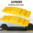 thumbnail image 3 of Bloques niveladores para RV OULEME, paquete de 12, bases apilables, 3 of 6