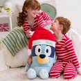 thumbnail image 5 of 20 Inch Jumbo Bluey Wearing Santa Hat Christmas Plush, 5 of 6