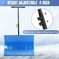 thumbnail image 3 of Twister.CK Pelle à Neige avec Roues, Pelle Pousse-Neige avec Poignée Réglable en Angle et Hauteur, pour Allée, Trottoir, 29"L X 19.3"H, Bleu, 3 of 6