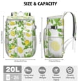 thumbnail image 5 of Yellow Lemon Print Backpack Cooler, Leakproof Insulated Lunch Bag for Tropical Trips and Summer Fun, 5 of 5