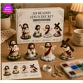 thumbnail image 2 of Lypsnake 3D Jesus Beaded DIY Kit, 4 Styles Religious Figurine Diamond Painting Ornament with Full Materials & Step-by-Step Instructions for Faithful Home Decor & Hobby Craft, 2 of 8