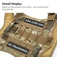 thumbnail image 4 of WAAYEE Dog Harness with 4 Badges - Durable Nylon Training Vest Suitable for Medium to Large Dogs, Perfect for Outdoor Activities and Training, 4 of 7