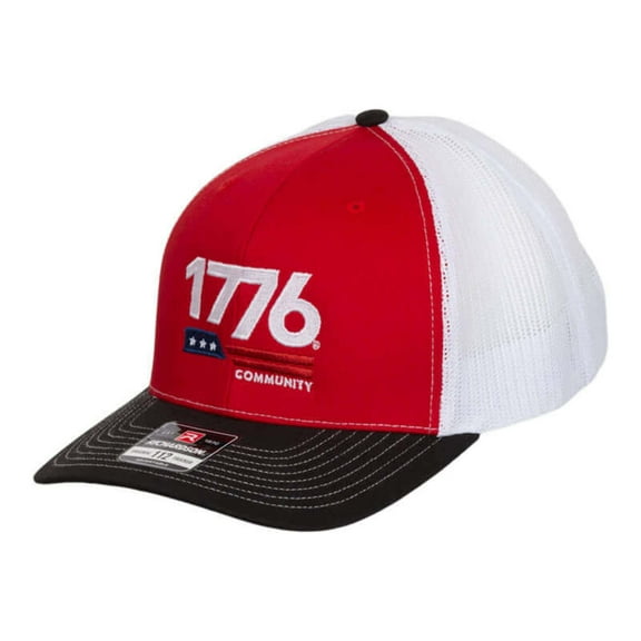 1776® Embroidered Hat (Red/White)