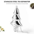 thumbnail image 3 of EUDIDV Christmas Products Christmas Tree Tea Compartment Modern Shape Tea 304 Stainless Steel Tea Filter Tea Maker Tea Filter Festive Supplies, 3 of 7