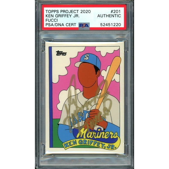 Ken Griffey Jr. Autographed Topps Project 2020 Fucci Card #201 Seattle Mariners "10x GG" #1/1 PSA/DNA #52451220