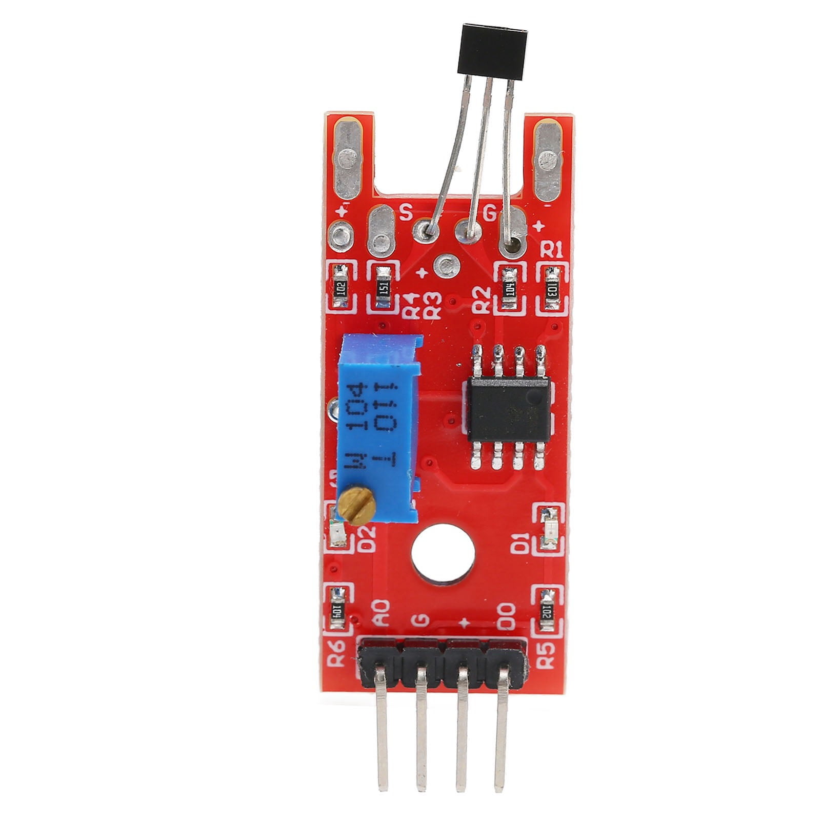 Linear Magnetic Sensor Switches, Signal Output Indication A3141 Chipset Speed Counting Sensor Module  For Temperature Control