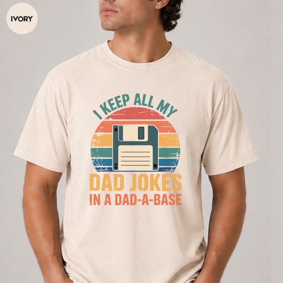 Dad-a-Base Shirt, Funny Programmer Dad Tee, Retro Fathers Day Tee