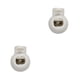 thumbnail image 4 of Qarigey Tope de plástico de 100 piezas, cordón de cordón, topes de bloqueo, sujetador de resorte, palanca de cuerda para bolsa, ropa, blanco Blanco 8 2.2*1.75 2piezas, 4 of 6