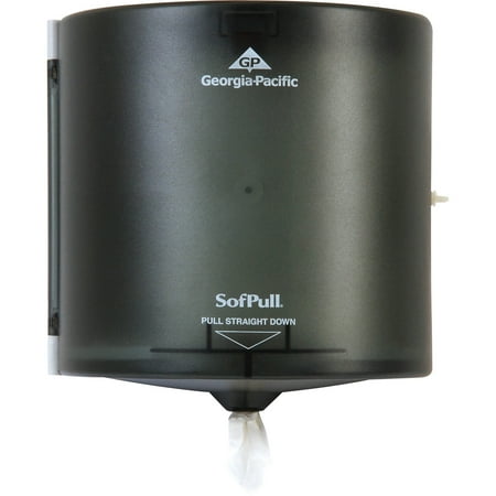 Georgia Pacific Professional SofPull Center Pull Hand Towel Dispenser, 10.88 x 10.38 x 11.5, Smoke -GPC58201