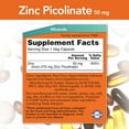 thumbnail image 2 of Now Foods - ZINC PICOLINATE, 50mg, 60 Vegetable Capsules - 2 Packs, 2 of 4