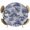 Blue, variant on Country Giraffe Round Tablecloth 36-44 Inch Round Fitted Table Cloth with Elastic Edge, Vintage Rustic Animals Green Forest Tree Waterproof Table Cover Protector for Outdoor Picnic Party Dining