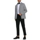 thumbnail image 2 of Blazer de rayas INSPIRE CHIC para hombres, chaqueta de traje de un solo botón, abrigo deportivo a rayas negro y blanco, 2 of 5