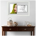 thumbnail image 2 of ArtToFrames Collage Photo Picture Frame with 2 - 8.5x12 Openings, Framed in White with Candlewick and Black Mats (CDM-3966-42), 2 of 8