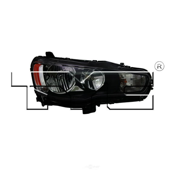 TYC 20-9257-00 Mitsubishi Lancer Right Replacement Head Lamp Fits 2012 Mitsubishi Lancer