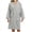 Gray, variant on Kimono Bathrobe for Women Soft Quick Dry Towel Robes with Bow Decorated Pockets Long Sleeve Mid Length Belt Front Sleepwear(Pink,One Size)