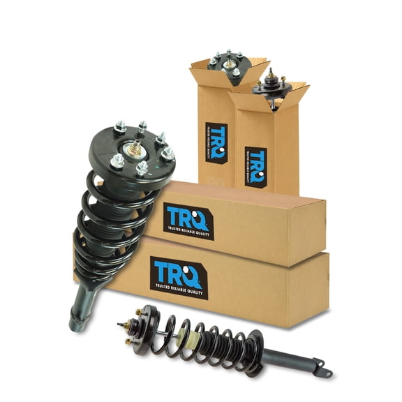 TRQ Front and Rear Strut & Coil Spring Assembly Set Driver & Passenger Sides Fits Select 08-12 Honda Accord
