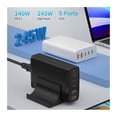 thumbnail image 3 of 245W USB C Charger 5 Ports GaN PD Fast Charging Station 140W PD3.1/PPS/QC4+/QC3.0 Power Adapter ,Safe and Efficient, 3 of 7