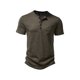 thumbnail image 1 of Lucakuins Hombres Camisa Casual, Manga Corta Cuello Redondo Botones Sólido Suelto Fiesta Calle Primavera Verano Tops Lucakuins  moda, 1 of 5