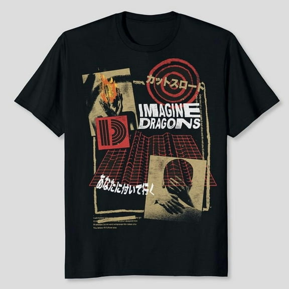 Official Imagine Dragons Exclusive Japanese Collage Graphic T-Shirt, Sizes S-5XL, Tbun