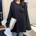 thumbnail image 1 of Primavera oto?o mujer camiseta Split Harajuku Top blusa extragrande estudiante Casual ZefeiWu 8390614060388, 1 of 1