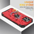 thumbnail image 5 of Case for iPhone 14 Pro Max  Military Grade Shockproof Magnetic Attachment with Stand Case Cover,Red,For iPhone 14 Pro Max, 5 of 7