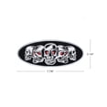 thumbnail image 3 of United Pacific 10882 Emblem   Chrome, Die Cast Skull, Black, 3 of 3