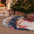 thumbnail image 6 of Sikiie Sunset Ocean Watercolor Dolphin 30-48 inches {designName} Print Christmas Tree Skirt Snowman Xmas Tree Skirt with Edge Christmas Decorations for Holiday Party30", 6 of 7
