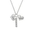 thumbnail image 2 of Delight Jewelry Silvertone Large ''Coach'' Heart Always My Mother Bar Zoe Necklace, 2 of 4