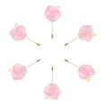 thumbnail image 1 of 6 Pcs Ramilletes de Rosa para Novio Alfileres de Ramilletes para Hombres Ceremonia de Boda Aniversario Cena Formal Fiesta Rosa, 1 of 5