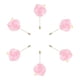 thumbnail image 1 of 6 Pcs Ramilletes de Rosa para Novio Alfileres de Ramilletes para Hombres Ceremonia de Boda Aniversario Cena Formal Fiesta Rosa, 1 of 5