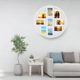 thumbnail image 4 of Miumaeov Round Wall hanging Picture Photo Collage Frame White Photo Frame for 9 Photos, 4 of 9