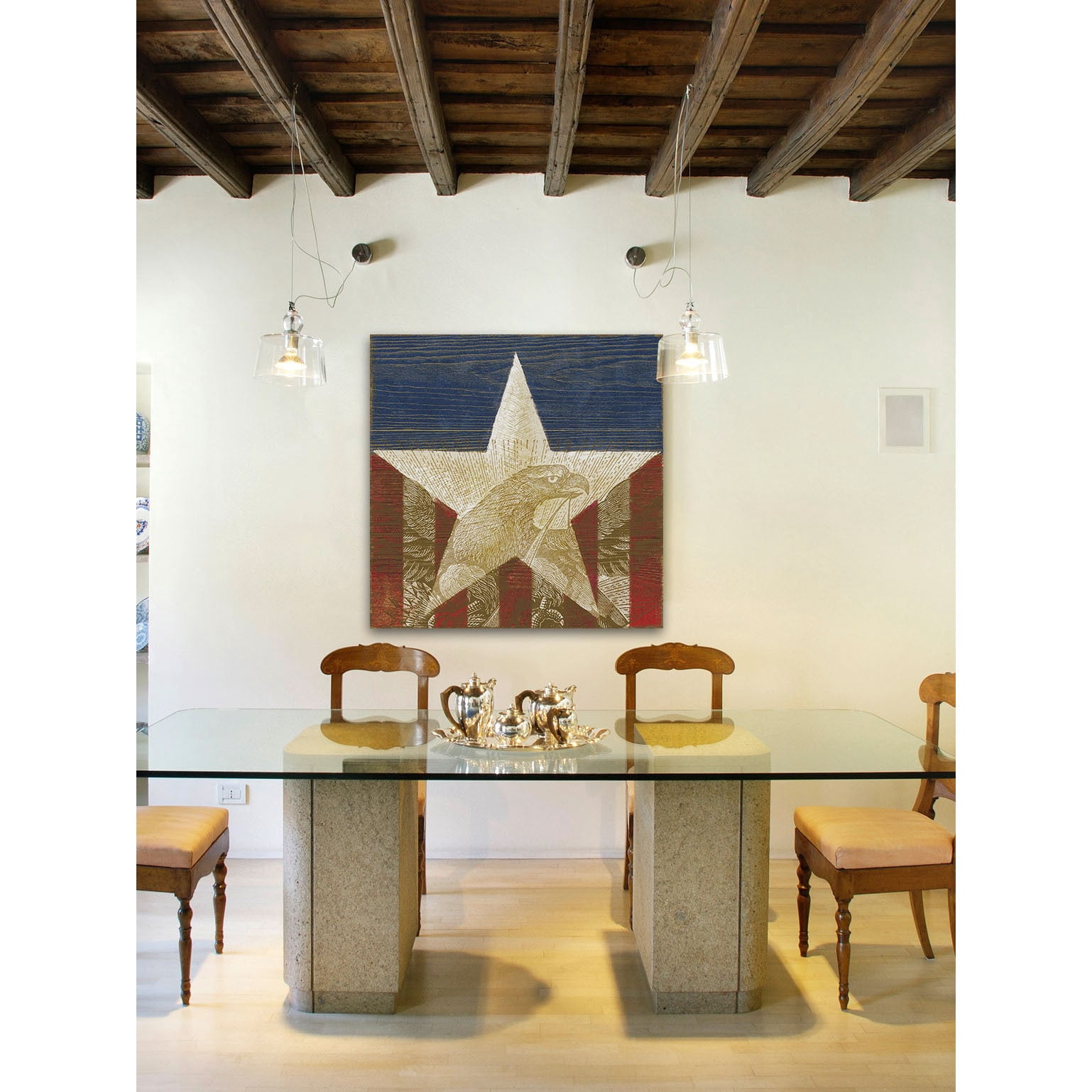 Marmont Hill "Stars and Stripes II" Painting Print on Canvas