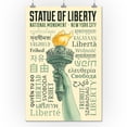 thumbnail image 3 of New York City, New York, Statue of Liberty, Torch, Freedom Typography (24x36 Giclee Gallery Art Print, Vivid Textured Wall Decor), 3 of 3