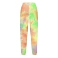 thumbnail image 7 of Hurxie Girls Tie Dye Sweatpants with Side Pockets for Summer Yellow,7 Year, 7 of 7