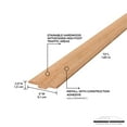 thumbnail image 3 of M-D Building Products 48937 2 In. X 72 In. Unfinished Hardwood T-Molding, 3 of 7