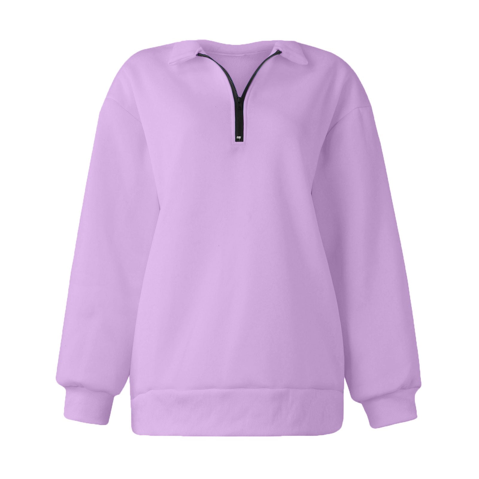 Sksloeg Womens Half Zip Sweatshirt Oversized Long Sleeve Sksloeg Womens Half Zip Sweatshirt Oversized Long Sleeve
