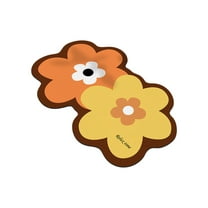 Cute Bath Mat -24"x 16" Super Absorbent Quick Dry Thin Bathroom Rugs Fit Under Door, Non Slip Rubber Backed Mat Washable Bathroom Floor Mats for Shower Room,Sink