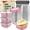 Pink, variant on Aluminium Foil Cake Cups with Lids Muffin Tins, 60 Pack of 5 oz Mini Cake Pans, Mini Bread Moulds with Lids, Disposable Baking Cups with Lids Aluminium Foil Cake Baking Cups