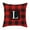 L, variant on Christmas Buffalo Check Plaid Throw Pillow Covers Cushion Case for Farmhouse Home Decor , Holiday Throw Pillow Cover for Xmas Winter Sofa Couch Bedroom Red and Black, 18 x 18 Inches